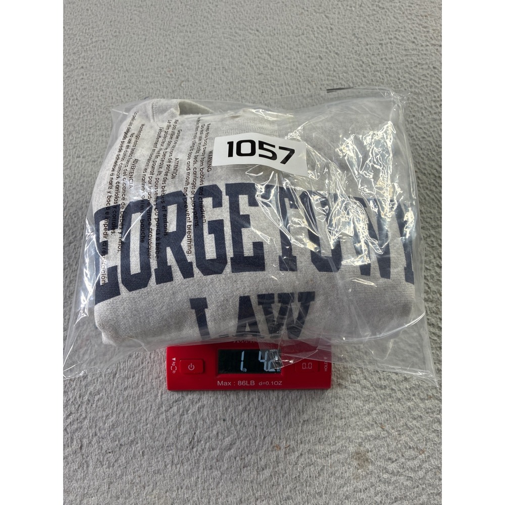 Georgetown University Law School Champion Reverse Weave Sweatshirt Gray Mens S - Picture 14 of 14